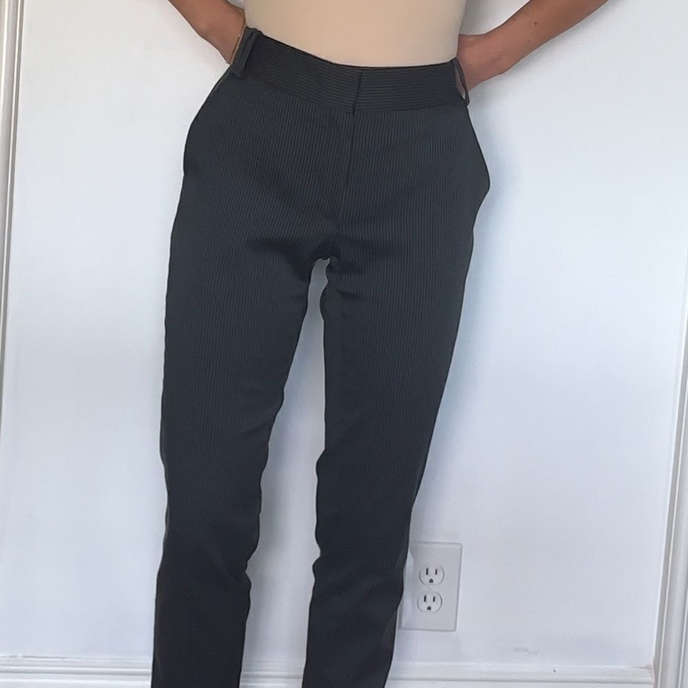 MNG by mango pinstripe trousers, size 2